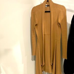 Cabi camel colored sweet heart cardigan